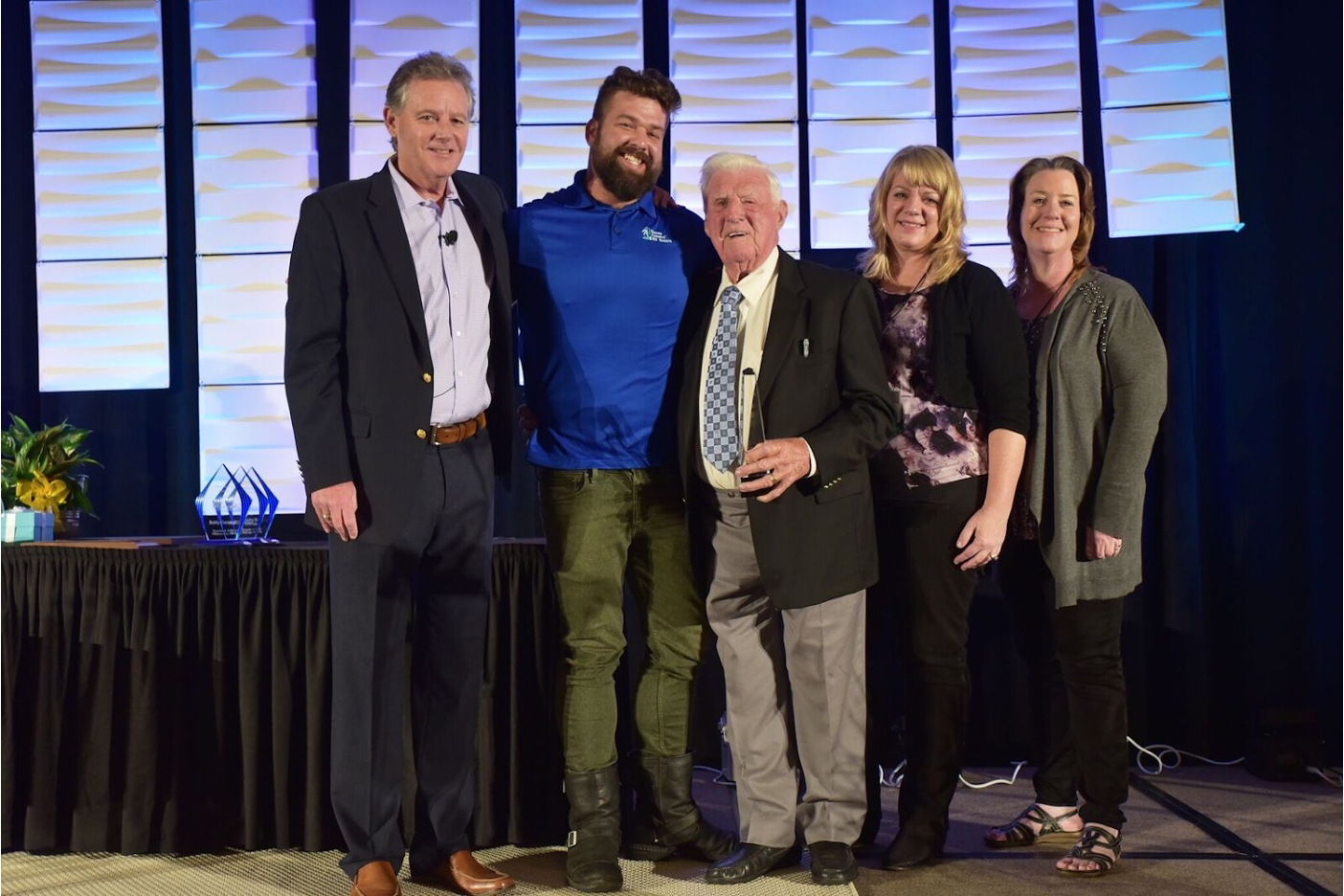 George O'Leary and team wins Park of the Year in 2019