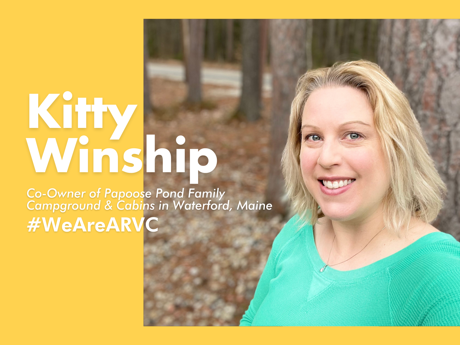 Kitty Winship Co-Owner of Papoose Pond Family Campground & Cabins in Waterford, Maine