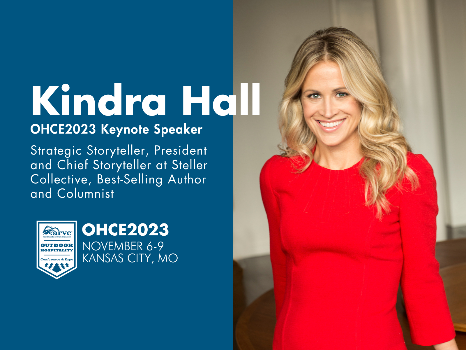 Kindra Hall OHCE2023 Keynote Speaker