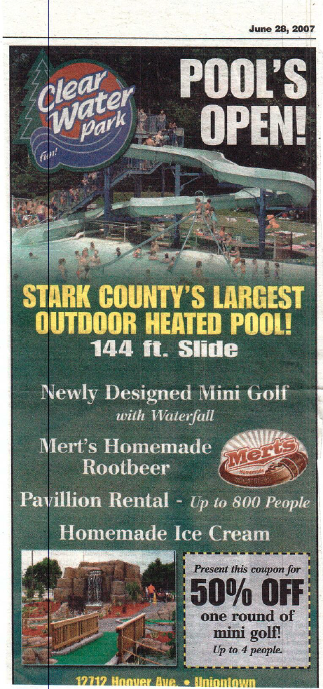 Yogi Bear’s Jellystone Park Camp-Resort, Uniontown, Ohio Ad 